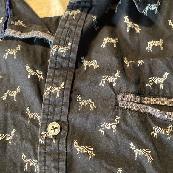 On The Road Blue Casual Button Down Shirt - Picture 5 of 6